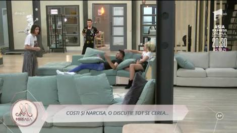 Narcisa Pruteanu și Costi, discuții aprinse în casa "Mireasa": "Nu m-aș uita niciodată la tine. Ești o femeie slabă!"