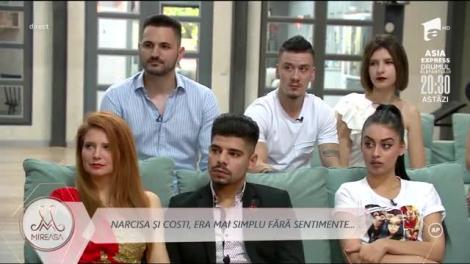 Resentimentele își spun cuvântul! Narcisa și Costi, fără reproșuri nu se poate! Cei doi concurenți se ceartă de fiecare dată când se văd: "Nu pot să am o relație cu ea"
