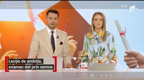 Lecție de ambiție, examen dat prin semne