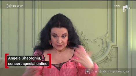 Angela Gheorghiu, recital transmis live pe internet, gratuit, pentru toți românii