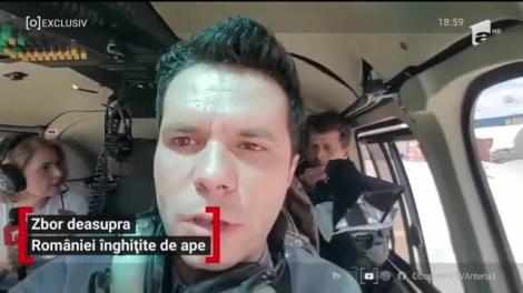 Zbor deasupra României înghițite de ape