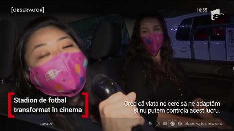Stadion de fotbal transformat în cinema