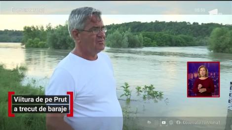 Viitura de pe Prut a trecut de baraje