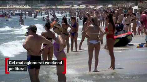 Litoralul românesc din ce în ce mai aglomerat de turiști