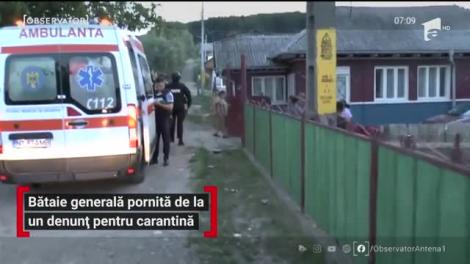 Bătaie generală pornită de la un denunț pentru carantină