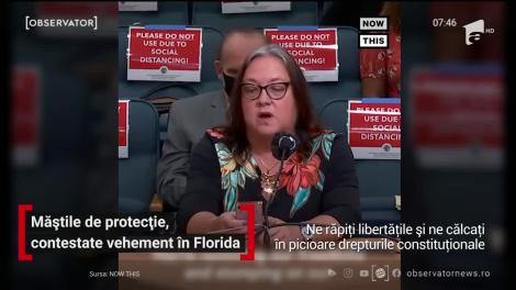 Măștile de protecție, contestate vehement în Florida