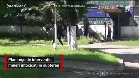 Plan roşu de intervenţie, mineri intoxicați în subteran