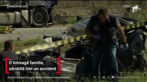O familie întreagă, zdrobită într-un accident pe centura oraşului Cluj-Napoca