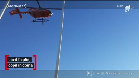 Grav accident de circulaţie, copil în comă