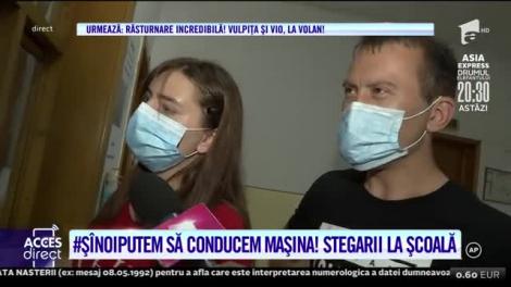 Păzea, pietoni! Vulpiţa şi Viorel Stegaru au început școala de șoferi!