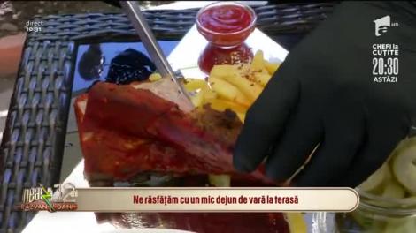 Preparate delicioase. Mic dejun de vară la terasă