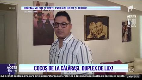 Cocoș de la Călărași își prezintă apartamentul de lux. Duplex-ul manelistului, amenjat în totalitate de soția sa | VIDEO