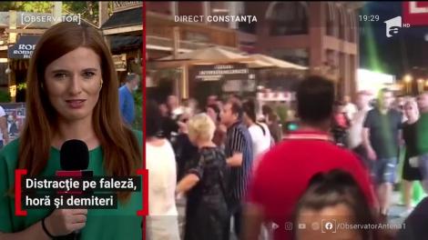 Hora încinsă pe faleză, alături de zeci de oameni, i-a costat scump. Șefii Poliției Constanța, dați afară după ce au dansat cu turiștii din Mamaia