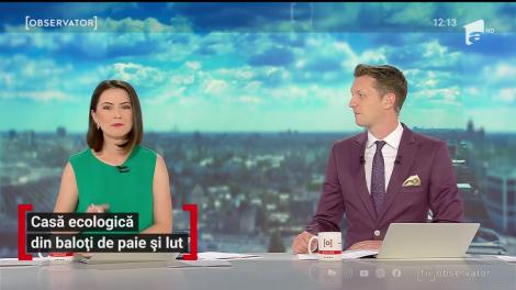 Un cuplu de tineri din Sfântu Gheorghe au construit o casă ecologică din baloți de paie și lut