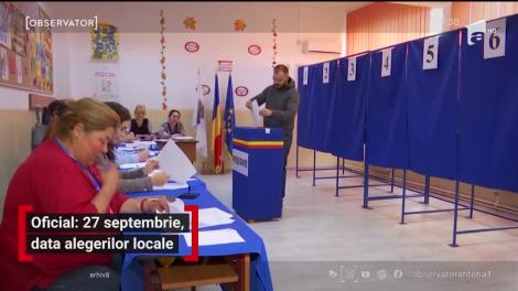 Oficial: 27 septembrie, data alegerilor locale