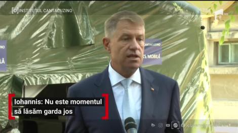 Klaus Iohannis, declarații după vizita la Institutul Cantacuzino