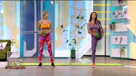 Antrenament full body cu un disc. Fitness cu Diana Stejereanu, la Neatza cu Răzvan și Dani