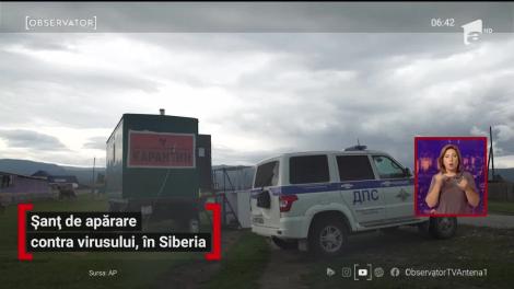 Șanț de apărare contra virusului, în Siberia