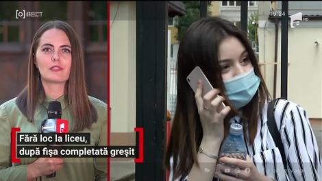 Fără loc la liceu, după fișa completată greșit