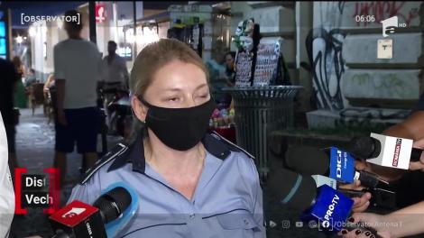 A curs cu amenzi, în Centrul Vechi! Polițiștii au sancționat la sânge orice abatere de la normele de protecție