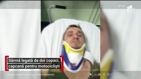 Accident şocant lângă pădurea Luna de Sus din Cluj. Un biker de curse off-road a fost la un pas să sfârşească decapitat