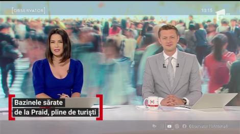 Bazinele sărate de la Praid, pline de turiști