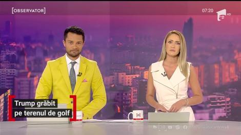Donald Trump joacă golf "pe repede înainte"