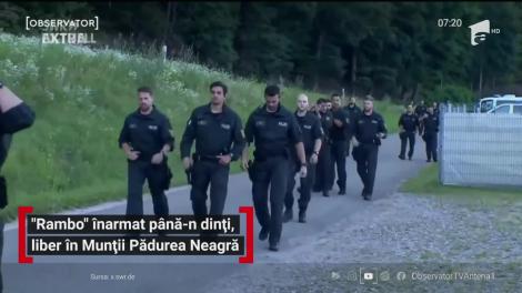 "Rambo" înarmat până-n dinți, liber în Munții Pădurea Neagră