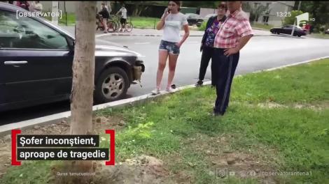Inconştienţa unui şofer putea duce la o adevărată tragedie pe o stradă din Turnu Măgurele