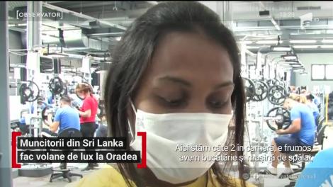 Muncitorii din Sri Lanka fac volane de lux la Oradea