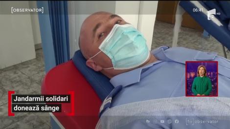 Mai mulți jandarmi din Bistrița au donat sânge