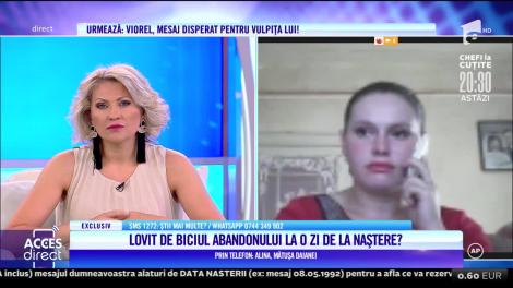 Matușa Daianei, detalii din relația nepoatei: „El nu a venit deloc să o vadă când a fost însărcinată”