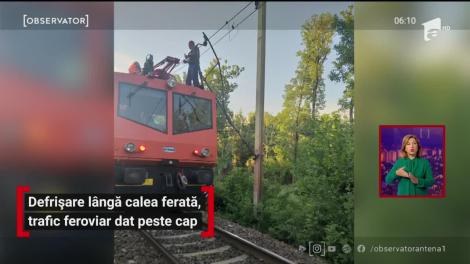 Traficul feroviar în zona Crivina-Brazi, pe raza judeţului Prahova a fost blocat