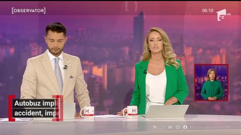 Grav accident rutier în Capitală! Un autobuz și o mașină s-au izbit violent