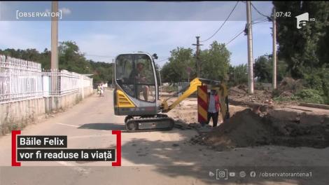 Se lucrează de zor în staţiunea Băile Felix, în plin sezon estival