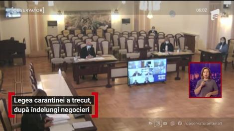 Legea carantinei şi izolării a trecut de Parlament