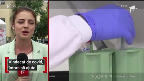 Un bărbat care a învins covidul, s-a întors să ajute spitalul împotriva virusului