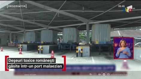 Deșeuri toxice românești găsite într-un port malaezian