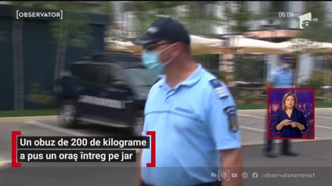 Mai mulţi muncitori în construcţii au dat peste un obuz de 200 de kilograme în timpul unor săpături