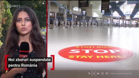 Noi zboruri suspendate pentru România