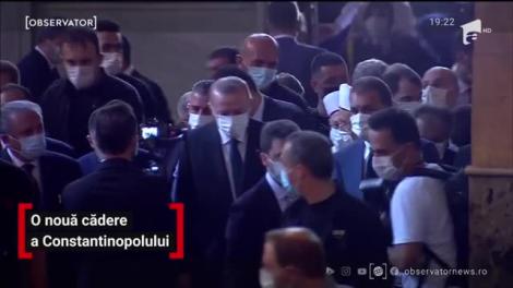 Prima rugăciune musulmană în vechea biserică bizantină Sfânta Sofia