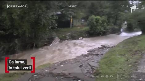 O ploaie a transformat Suceava într-un oraş plutitor