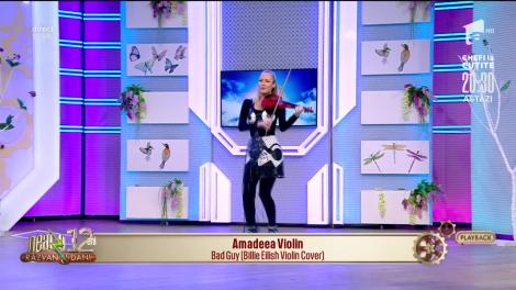 Amadeea Violin cântă piesa Bad Guy, la Neatza cu Răzvan și Dani