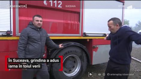 Iarna în toiul verii. În Suceava o ploaie torenţială a transformat orașul în râuri