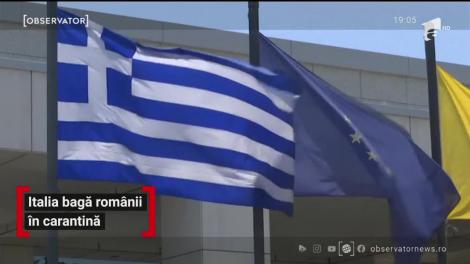 Italia bagă românii în carantină