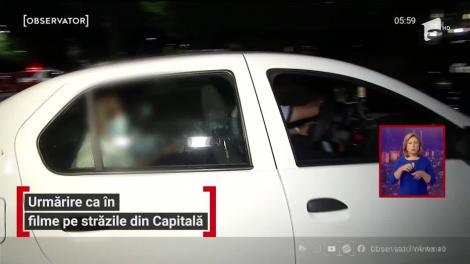 Urmărire ca în filme pe străzile din Capitală