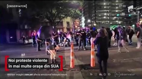 Noi proteste violente în mai multe orașe din SUA. În Texas, un bărbat a fost împuşcat