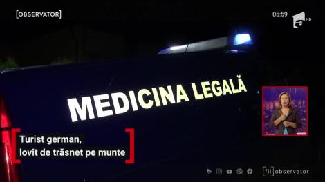 Turist german, lovit de trăsnet pe munte