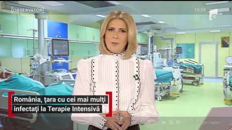 România,  locul doi în UE la numărul de bolnavi în stare gravă
