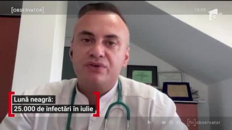 Lună neagră: 25.000 de infectări în iulie